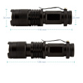 T6 LED Kleine Taschenlampe Taktische Zoomable LED Taschenlampe mit Clip